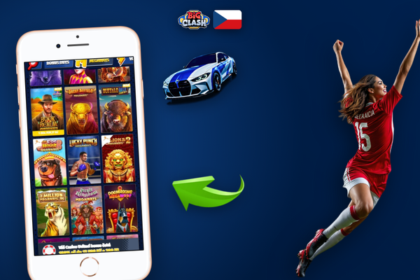 Dva spokojení hráči s Androidem a iPhonem otevírají mobilní aplikaci Bigclash Casino