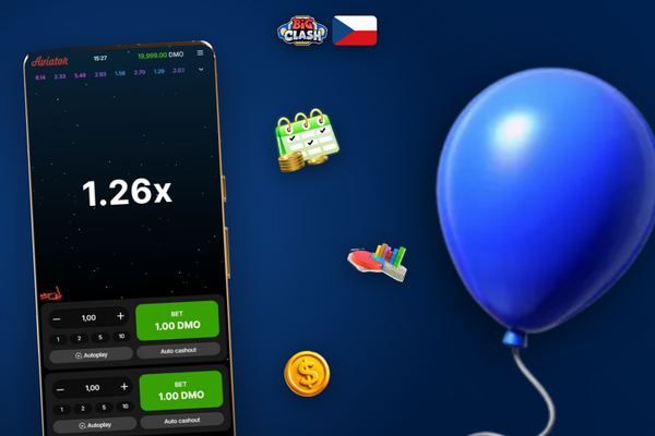 Herní rozhraní Aviator v Bigclash Casino s multiplikátorem 2.47x a dvěma sázkovacími panely
