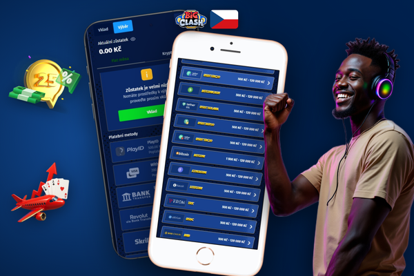 Bigclash Casino výběr přímo na bankovní účet s notifikací o přijaté platbě na telefonu