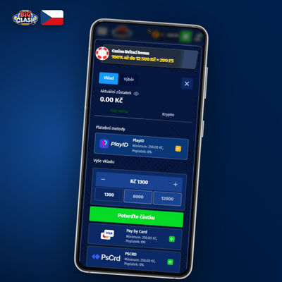 Paysafecard předplacená poukázka umožňuje anonymní vklad v Bigclash Casino