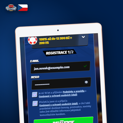 Registrace přes telefon v Bigclash Casino – obdržíte SMS kód okamžitě